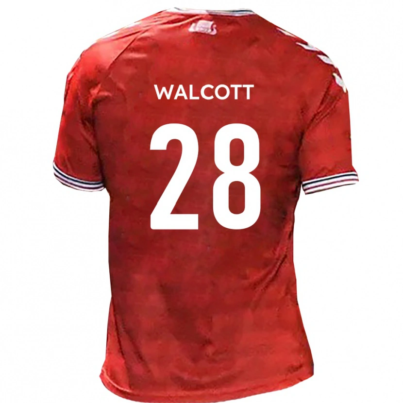 Danxen Barn Malachi Fagan-Walcott #28 Röd Vit Hemmatröja Matchtröjor 2025/26 Tröjor T-Tröja