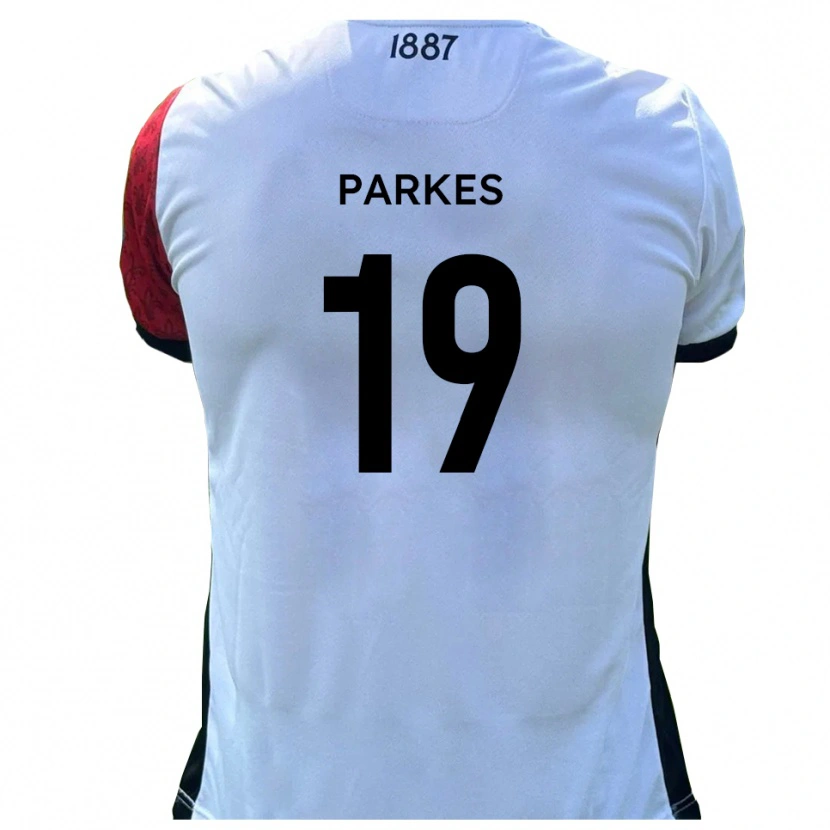 Danxen Barn Sonny Parkes #19 Röd Vit Hemmatröja Matchtröjor 2025/26 Tröjor T-Tröja