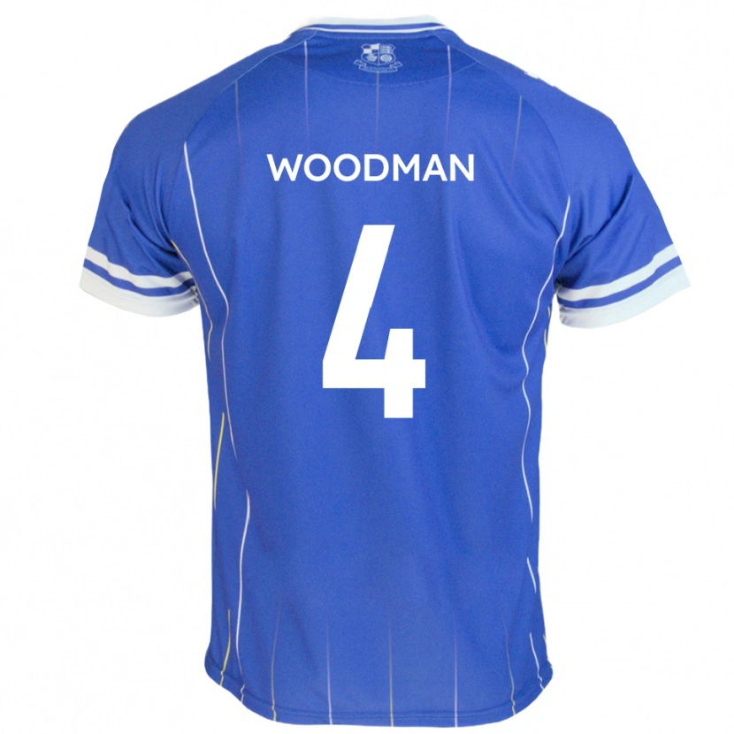 Danxen Barn Deon Woodman #4 Kungligt Blått Hemmatröja Matchtröjor 2025/26 Tröjor T-Tröja
