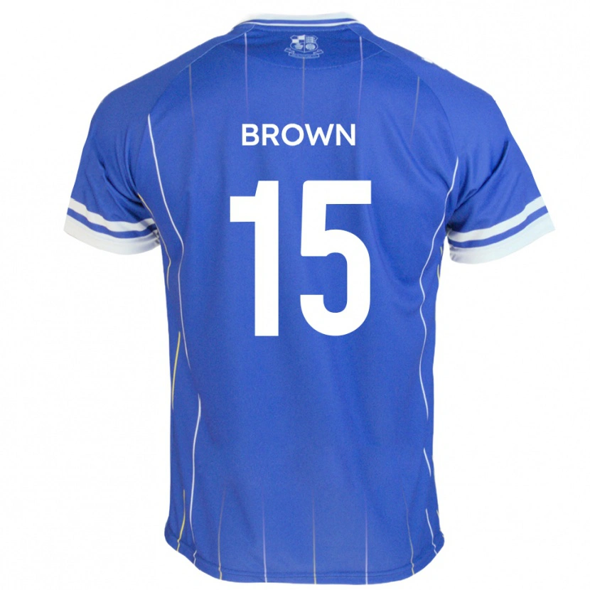 Danxen Barn Jed Brown #15 Kungligt Blått Hemmatröja Matchtröjor 2025/26 Tröjor T-Tröja