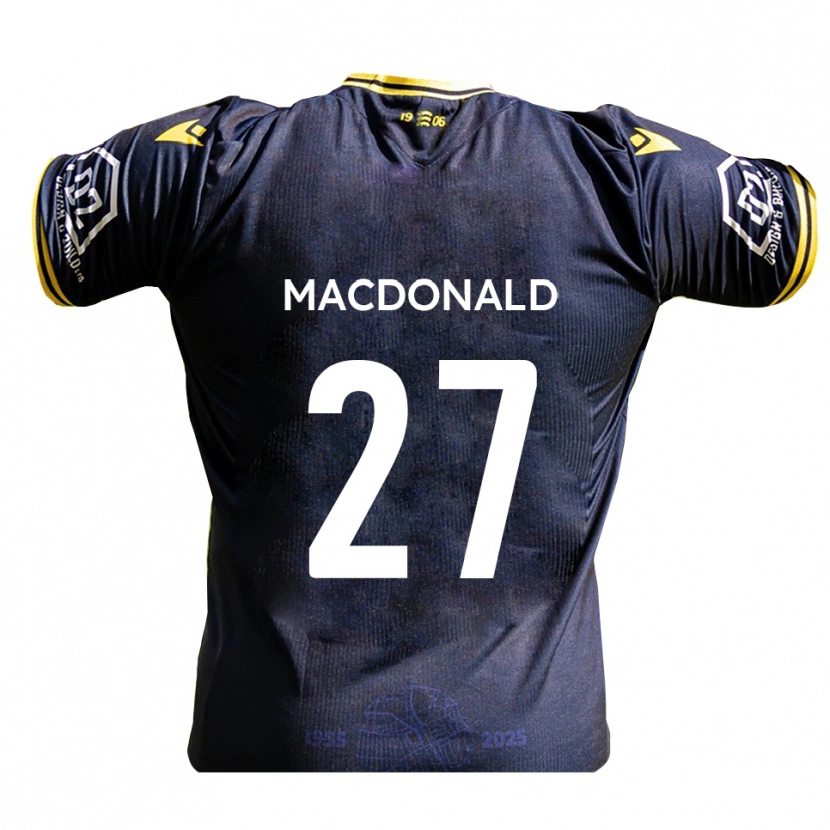 Danxen Barn Beau Macdonald #27 Marin Gul Hemmatröja Matchtröjor 2025/26 Tröjor T-Tröja