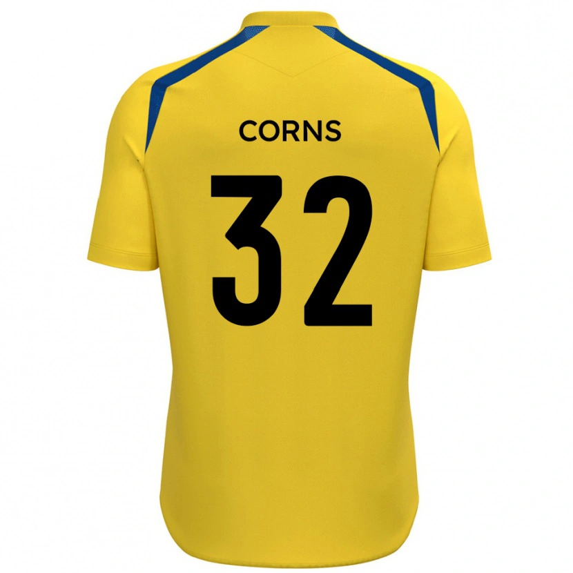 Danxen Barn Billy Corns #32 Gul Blå Hemmatröja Matchtröjor 2025/26 Tröjor T-Tröja
