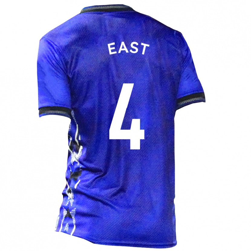 Danxen Barn Ryan East #4 Blå Vit Hemmatröja Matchtröjor 2025/26 Tröjor T-Tröja