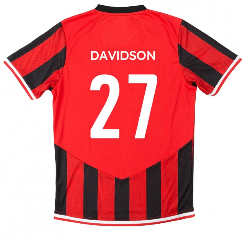 Danxen Barn Mani Davidson #27 Röd Svart Hemmatröja Matchtröjor 2025/26 Tröjor T-Tröja