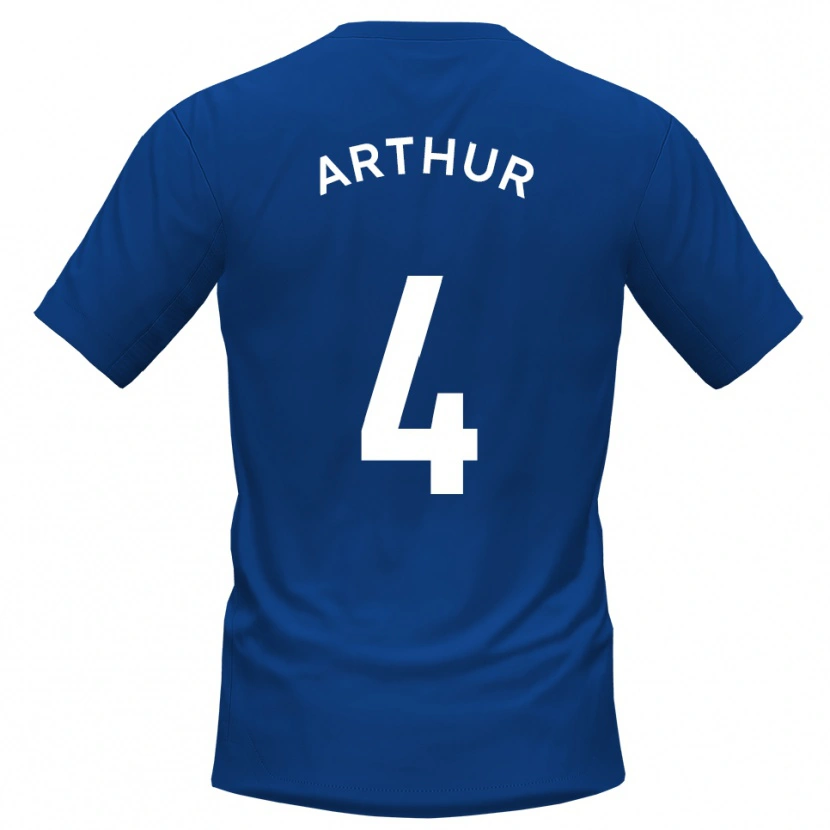 Danxen Barn Festus Arthur #4 Blå Vit Hemmatröja Matchtröjor 2025/26 Tröjor T-Tröja