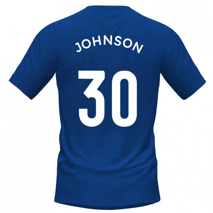 Danxen Barn Cody Johnson #30 Blå Vit Hemmatröja Matchtröjor 2025/26 Tröjor T-Tröja