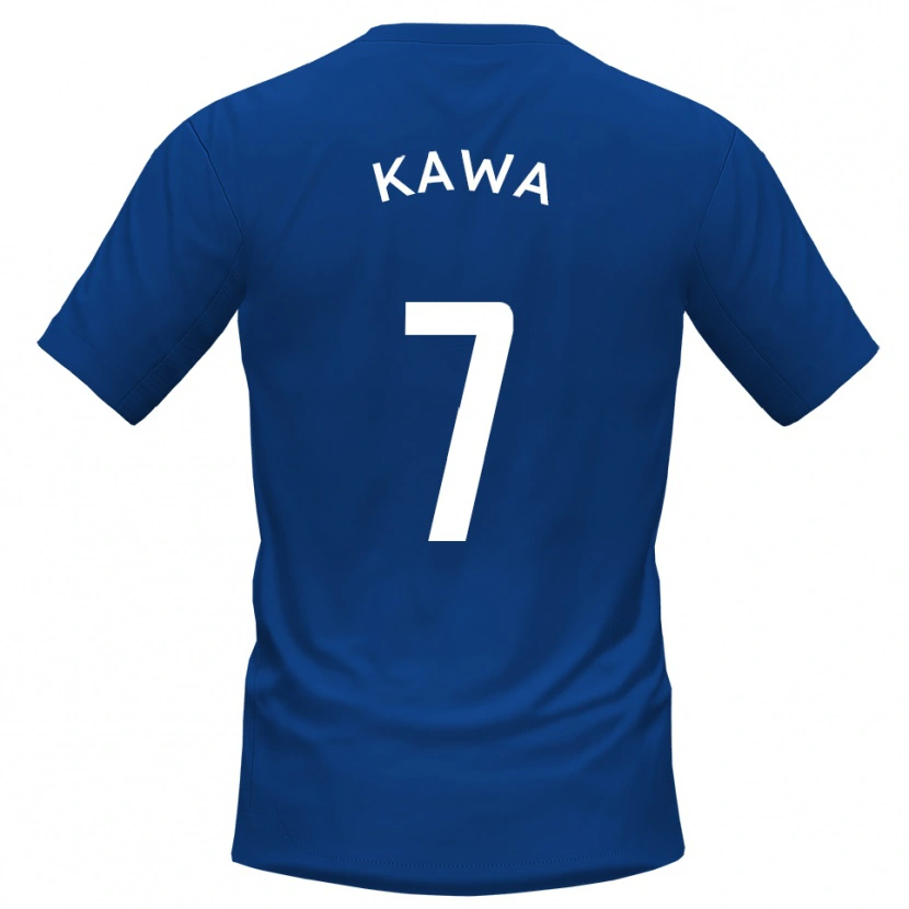 Danxen Barn David Kawa #7 Blå Vit Hemmatröja Matchtröjor 2025/26 Tröjor T-Tröja