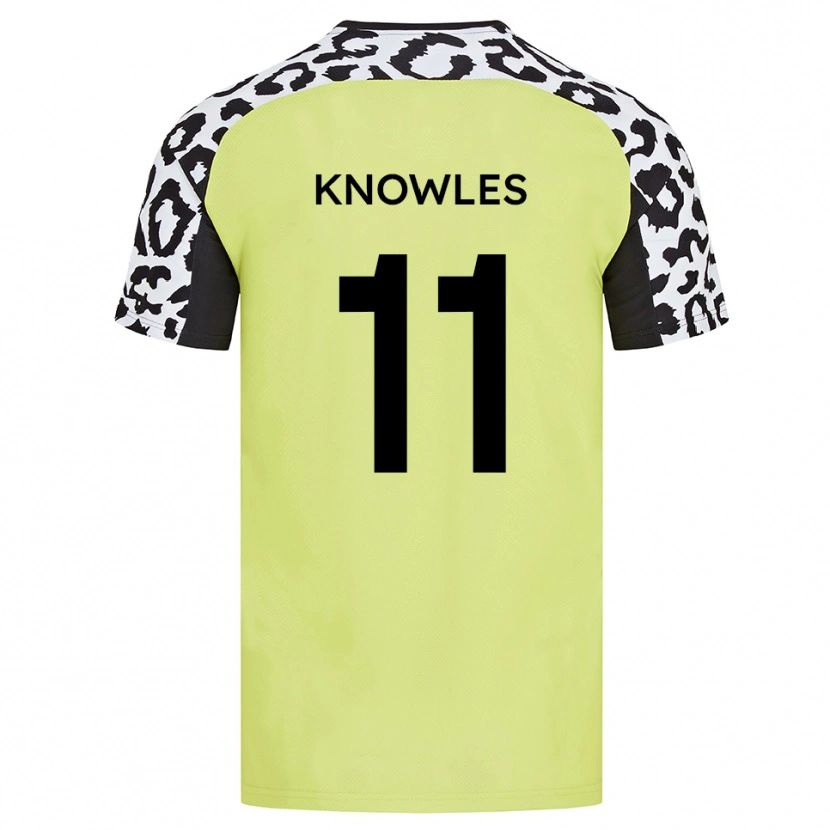 Danxen Barn Tom Knowles #11 Fluorescerande Gul Hemmatröja Matchtröjor 2025/26 Tröjor T-Tröja