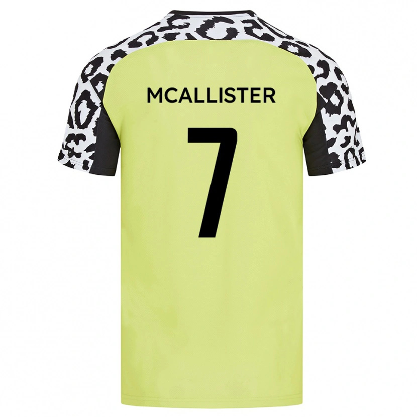 Danxen Barn Kyle Mcallister #7 Fluorescerande Gul Hemmatröja Matchtröjor 2025/26 Tröjor T-Tröja