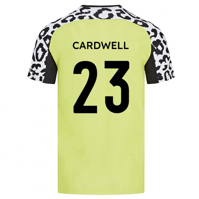 Danxen Barn Harry Cardwell #23 Fluorescerande Gul Hemmatröja Matchtröjor 2025/26 Tröjor T-Tröja