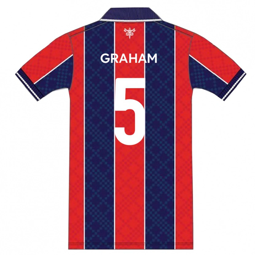 Danxen Barn Sam Graham #5 Röd Marin Hemmatröja Matchtröjor 2025/26 Tröjor T-Tröja
