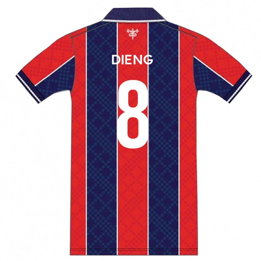 Danxen Barn Timothée Dieng #8 Röd Marin Hemmatröja Matchtröjor 2025/26 Tröjor T-Tröja