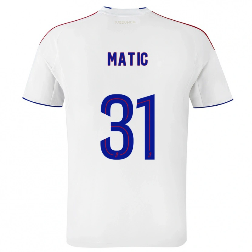 Danxen Barn Nemanja Matic #31 Vit Röd Hemmatröja Matchtröjor 2025/26 Tröjor T-Tröja