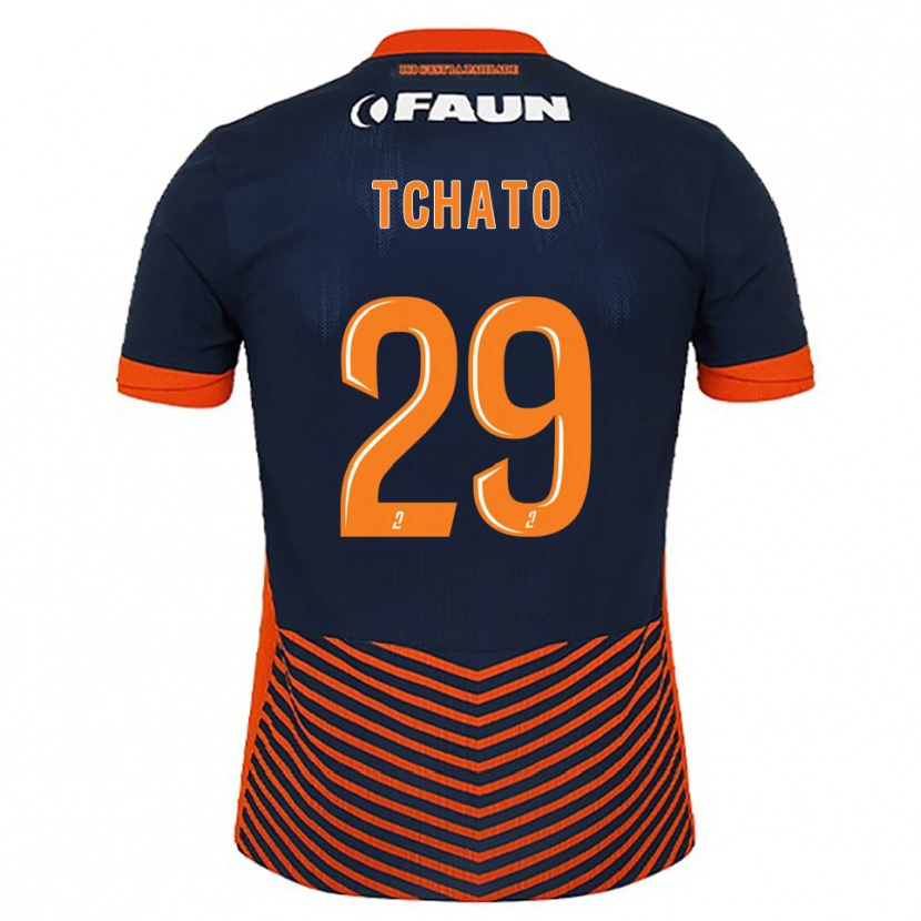 Danxen Barn Enzo Tchato #29 Midnattsblå Orange Hemmatröja Matchtröjor 2025/26 Tröjor T-Tröja