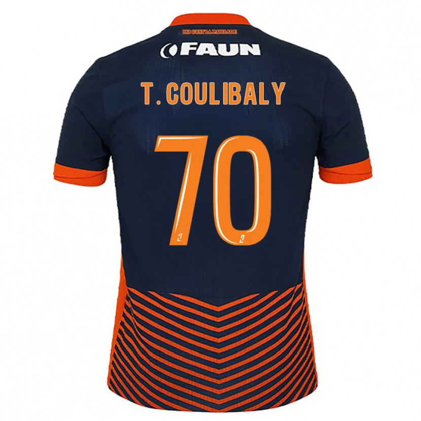 Danxen Barn Tanguy Coulibaly #70 Midnattsblå Orange Hemmatröja Matchtröjor 2025/26 Tröjor T-Tröja