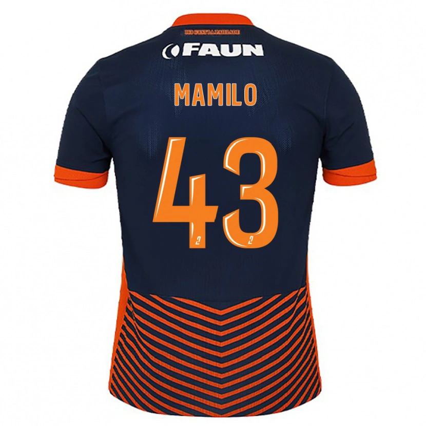 Danxen Barn Craig Mamilo #43 Midnattsblå Orange Hemmatröja Matchtröjor 2025/26 Tröjor T-Tröja