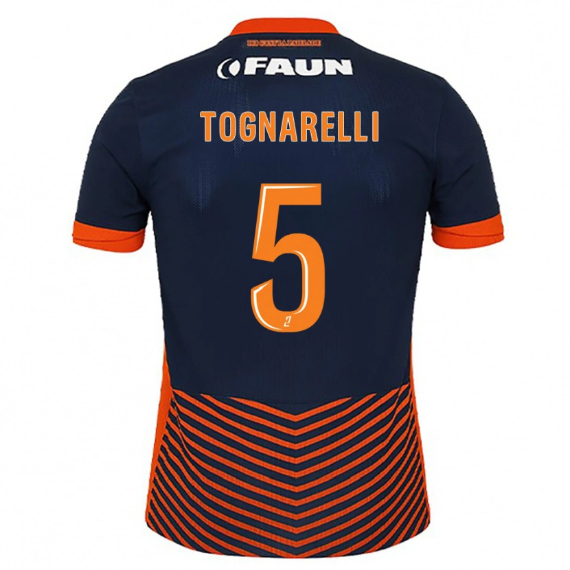 Danxen Barn Angelo Tognarelli #5 Midnattsblå Orange Hemmatröja Matchtröjor 2025/26 Tröjor T-Tröja