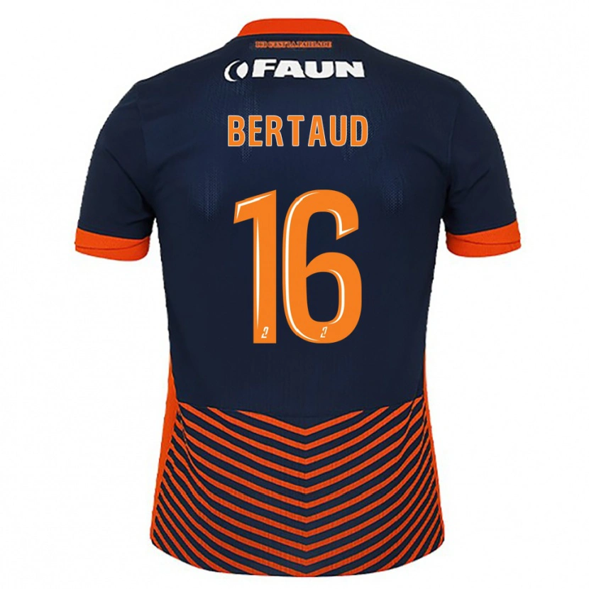 Danxen Barn Dimitry Bertaud #16 Midnattsblå Orange Hemmatröja Matchtröjor 2025/26 Tröjor T-Tröja