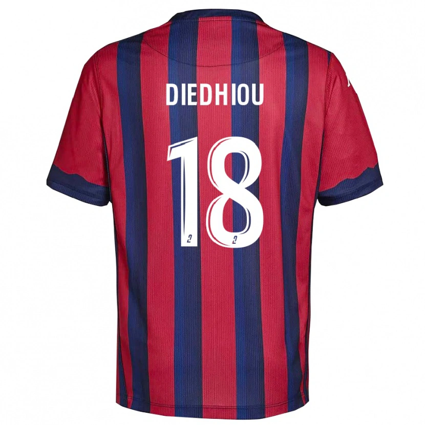 Danxen Barn Famara Diédhiou #18 Burgundy Marin Hemmatröja Matchtröjor 2025/26 Tröjor T-Tröja