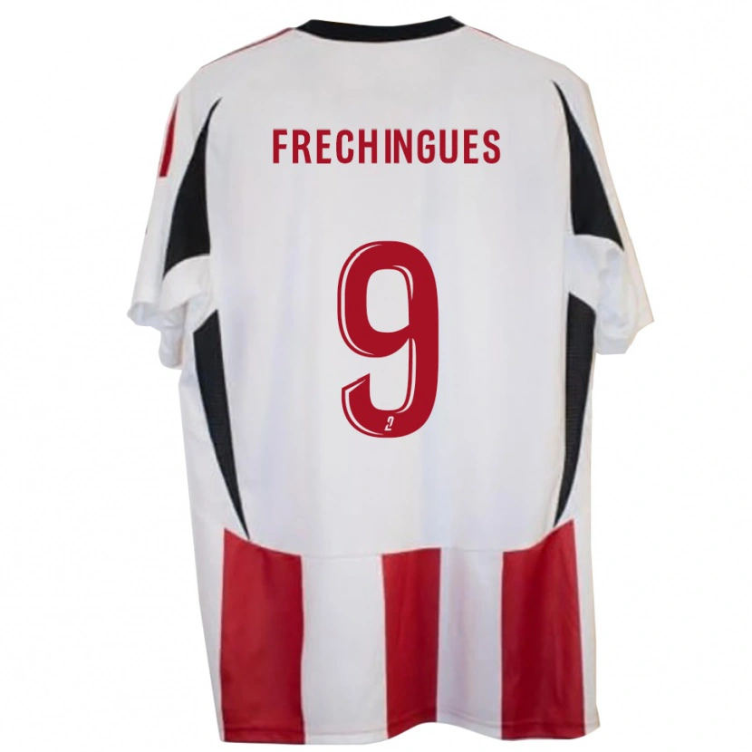 Danxen Barn Léo Frechingues #9 Röd Blå Hemmatröja Matchtröjor 2025/26 Tröjor T-Tröja