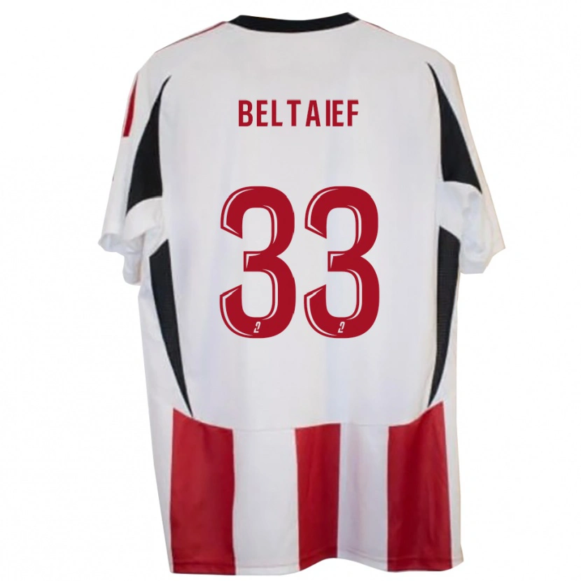 Danxen Barn Zyed Beltaief #33 Röd Blå Hemmatröja Matchtröjor 2025/26 Tröjor T-Tröja