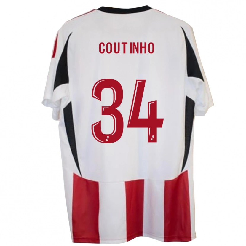 Danxen Barn Ricardo Coutinho #34 Röd Blå Hemmatröja Matchtröjor 2025/26 Tröjor T-Tröja