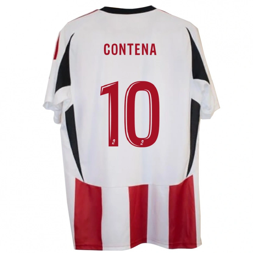 Danxen Barn Ryan Contena #10 Röd Blå Hemmatröja Matchtröjor 2025/26 Tröjor T-Tröja