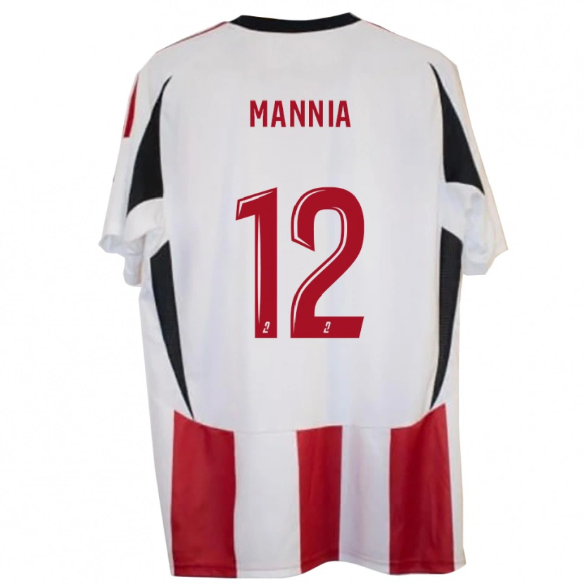 Danxen Barn Mateo Mannia #12 Röd Blå Hemmatröja Matchtröjor 2025/26 Tröjor T-Tröja