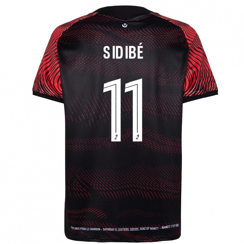 Danxen Barn Oumar Sidibé #11 Vit Röd Hemmatröja Matchtröjor 2025/26 Tröjor T-Tröja