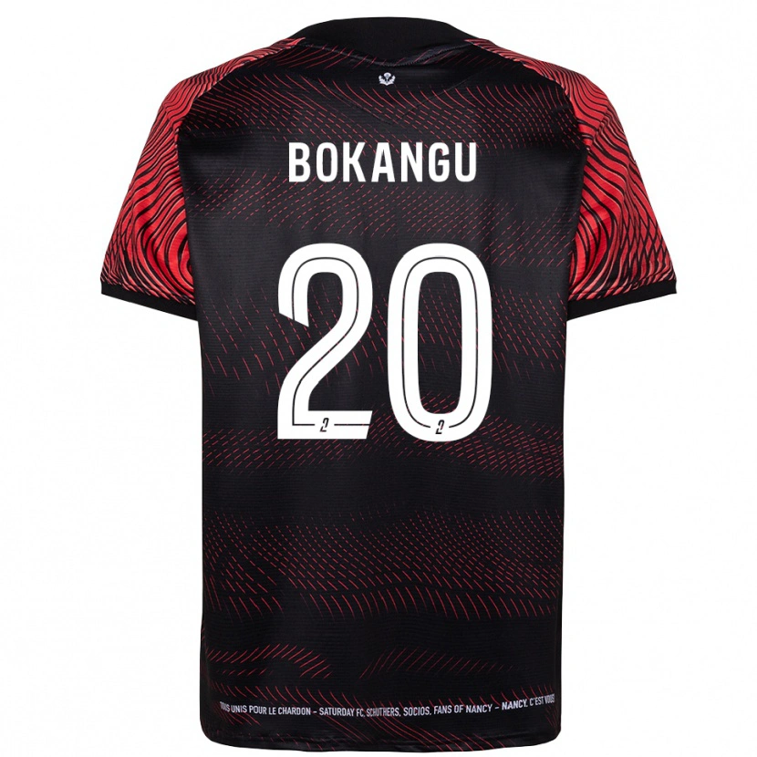 Danxen Barn Brandon Bokangu #20 Vit Röd Hemmatröja Matchtröjor 2025/26 Tröjor T-Tröja