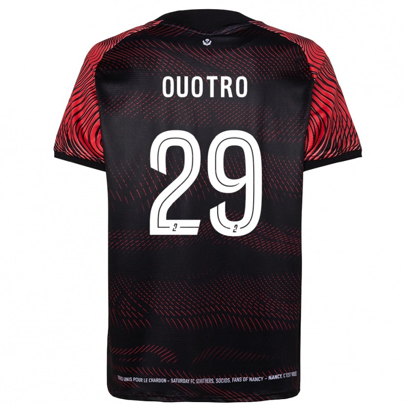 Danxen Barn Patrick Ouotro #29 Vit Röd Hemmatröja Matchtröjor 2025/26 Tröjor T-Tröja