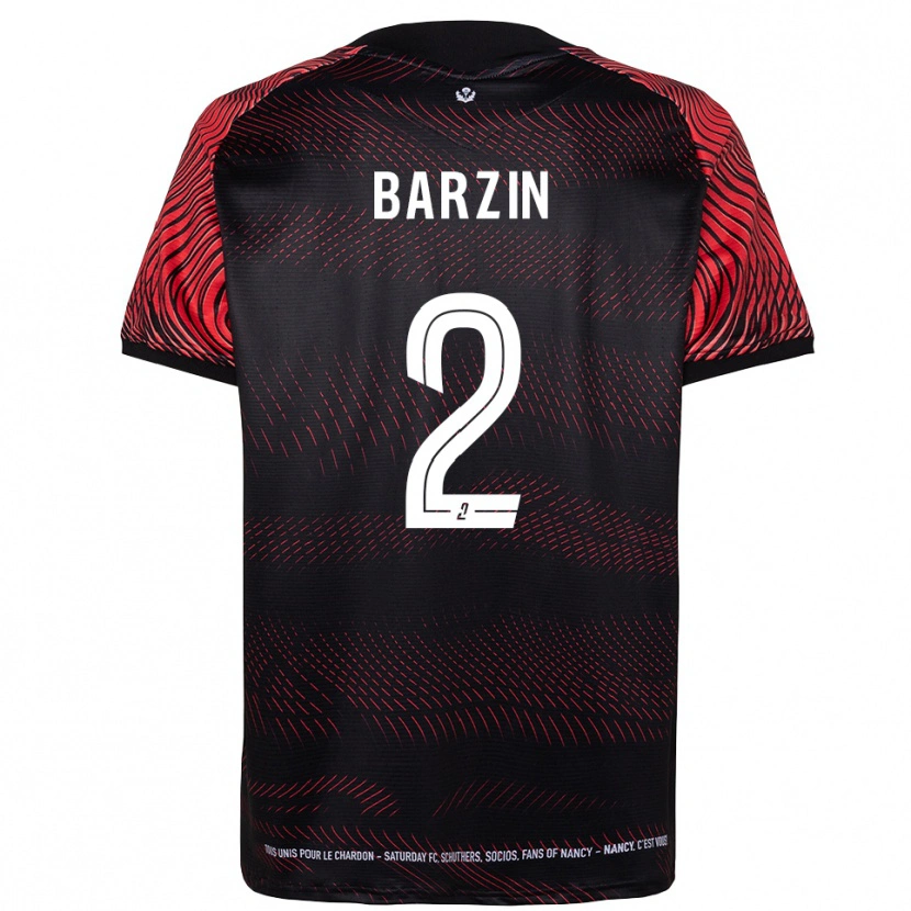 Danxen Barn Réginald Barzin #2 Vit Röd Hemmatröja Matchtröjor 2025/26 Tröjor T-Tröja
