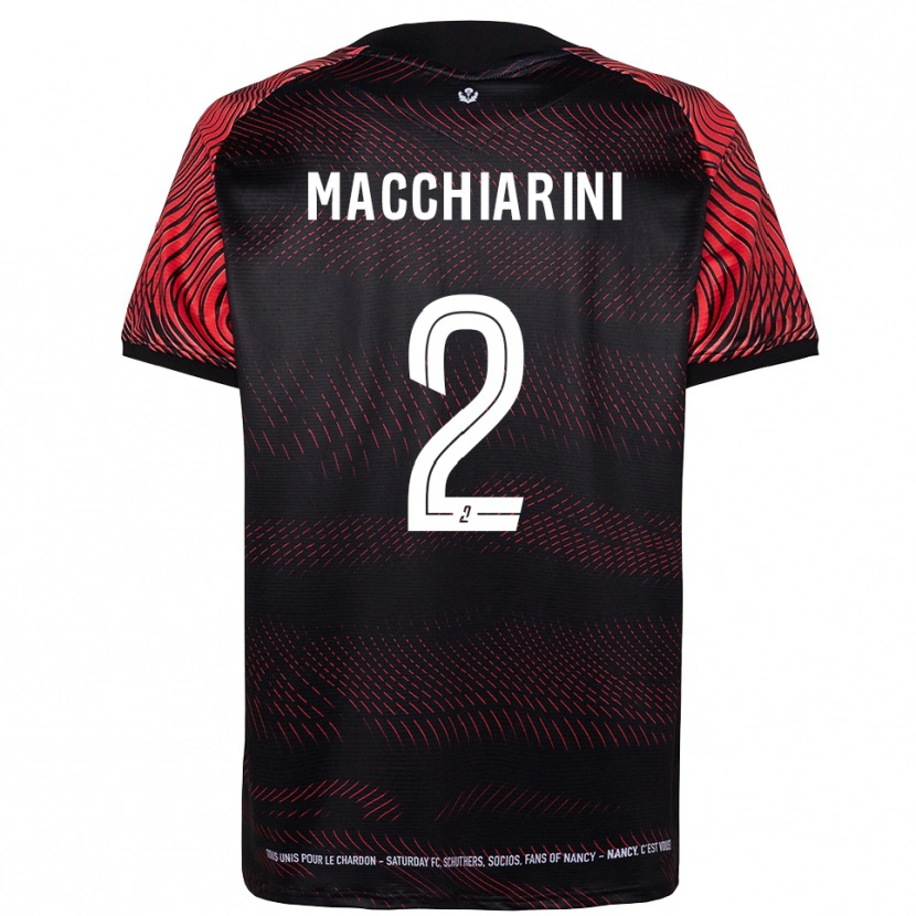 Danxen Barn Matéo Macchiarini #2 Vit Röd Hemmatröja Matchtröjor 2025/26 Tröjor T-Tröja