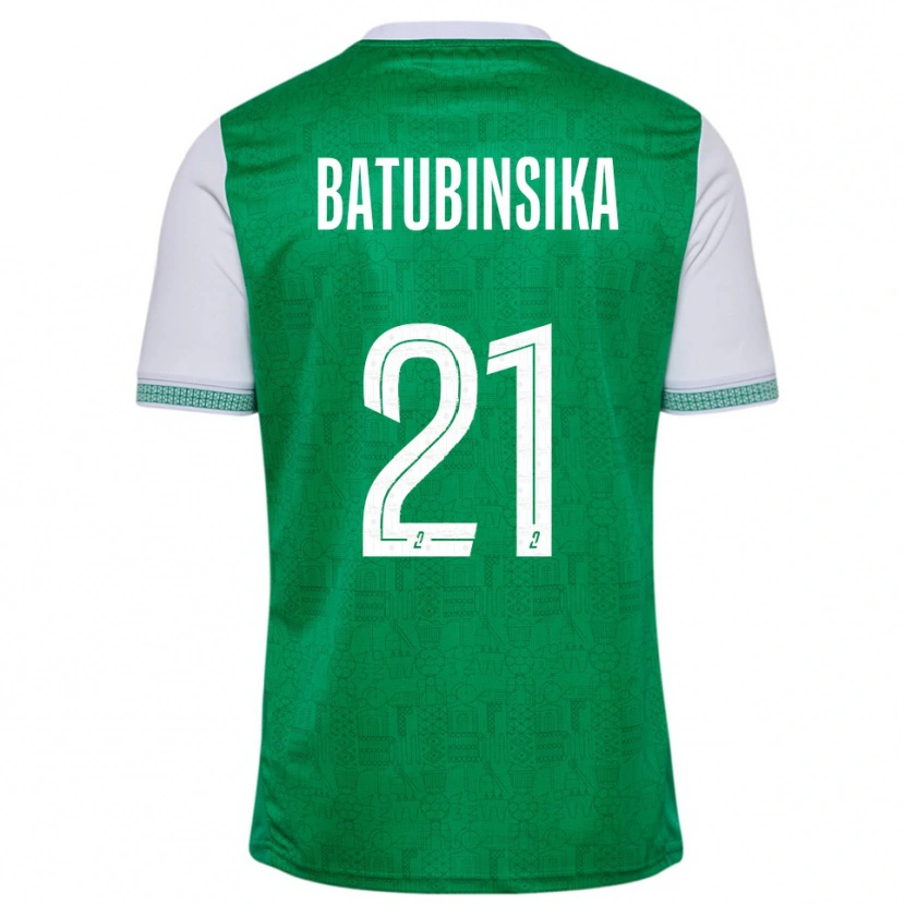 Danxen Barn Dylan Batubinsika #21 Grön Vit Hemmatröja Matchtröjor 2025/26 Tröjor T-Tröja