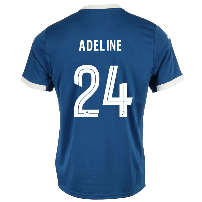 Danxen Barn Martin Adeline #24 Blå Vit Hemmatröja Matchtröjor 2025/26 Tröjor T-Tröja