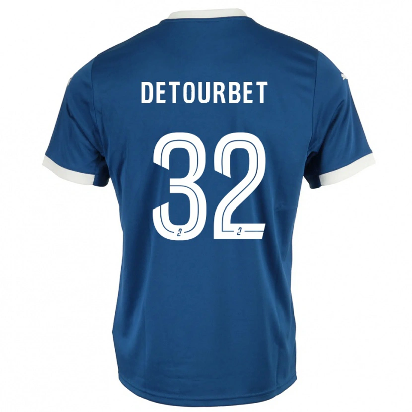 Danxen Barn Mathys Detourbet #32 Blå Vit Hemmatröja Matchtröjor 2025/26 Tröjor T-Tröja