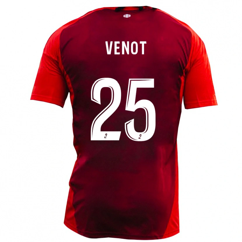 Danxen Barn Paul Venot #25 Rött Bourgogne Hemmatröja Matchtröjor 2025/26 Tröjor T-Tröja