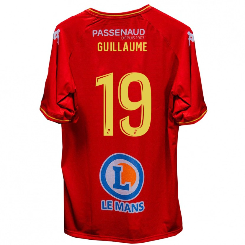 Danxen Barn Baptiste Guillaume #19 Röd Gul Hemmatröja Matchtröjor 2025/26 Tröjor T-Tröja