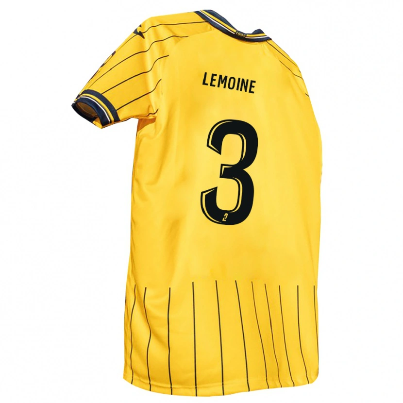 Danxen Barn Léo Lemoine #3 Gul Marin Hemmatröja Matchtröjor 2025/26 Tröjor T-Tröja