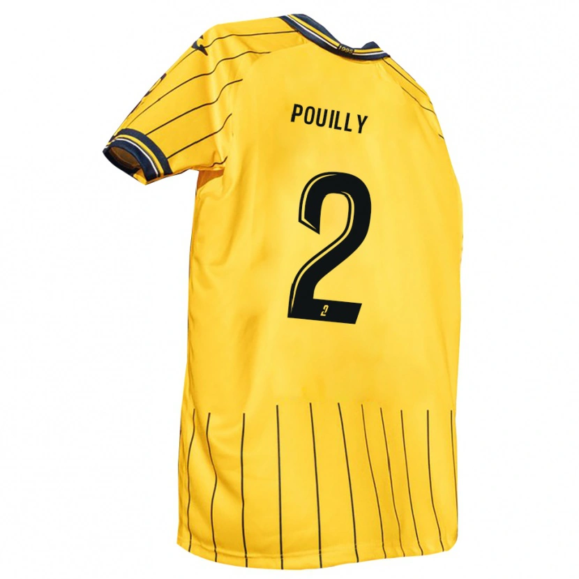 Danxen Barn Tom Pouilly #2 Gul Marin Hemmatröja Matchtröjor 2025/26 Tröjor T-Tröja