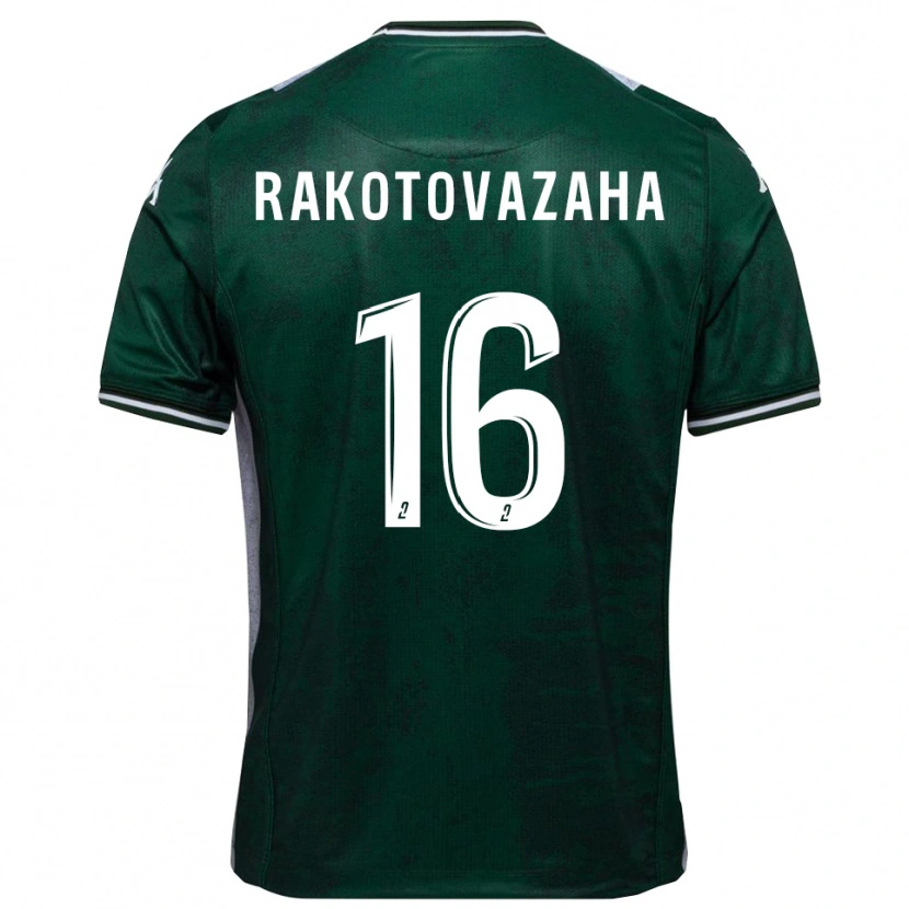 Danxen Barn Allan Rakotovazaha #16 Grön Vit Hemmatröja Matchtröjor 2025/26 Tröjor T-Tröja