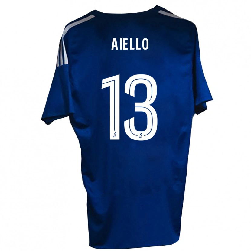 Danxen Barn Nicolas Aiello #13 Blå Vit Hemmatröja Matchtröjor 2025/26 Tröjor T-Tröja
