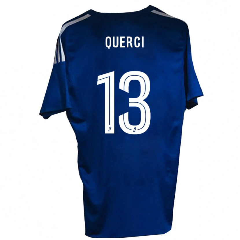 Danxen Barn Antoine-Dominique Querci #13 Blå Vit Hemmatröja Matchtröjor 2025/26 Tröjor T-Tröja