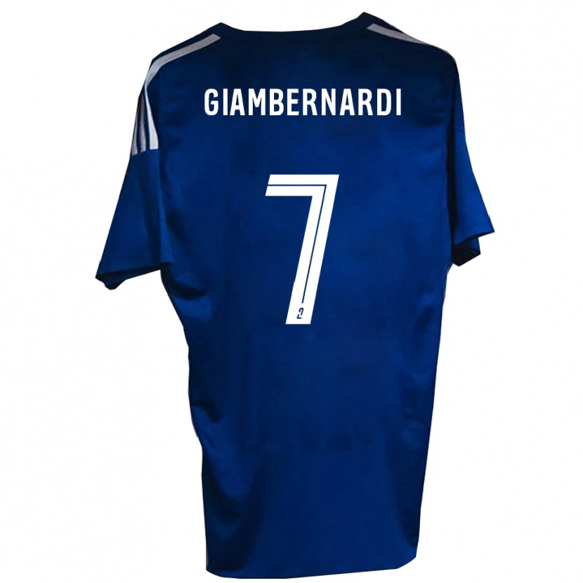 Danxen Barn Anthony Giambernardi #7 Blå Vit Hemmatröja Matchtröjor 2025/26 Tröjor T-Tröja