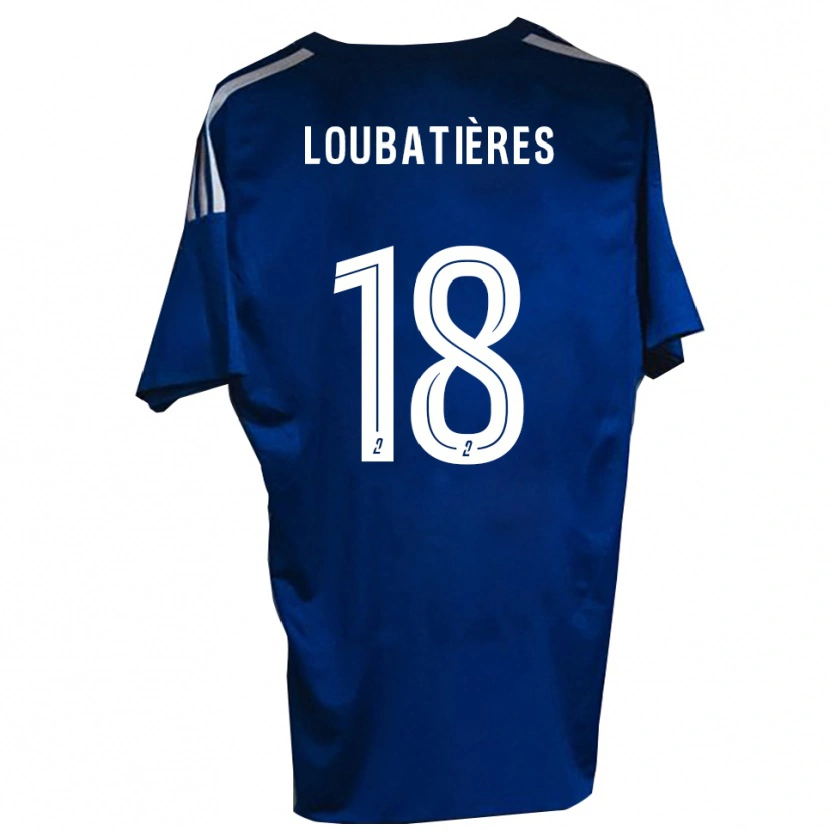 Danxen Barn Matéo Loubatières #18 Blå Vit Hemmatröja Matchtröjor 2025/26 Tröjor T-Tröja