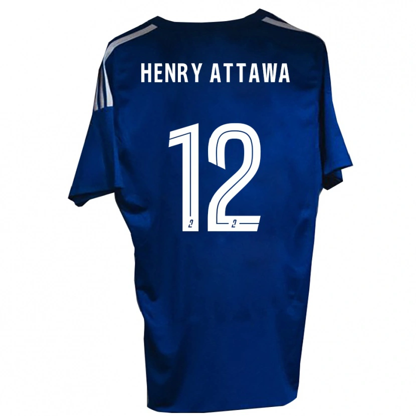 Danxen Barn Yoel Henry Attawa #12 Blå Vit Hemmatröja Matchtröjor 2025/26 Tröjor T-Tröja