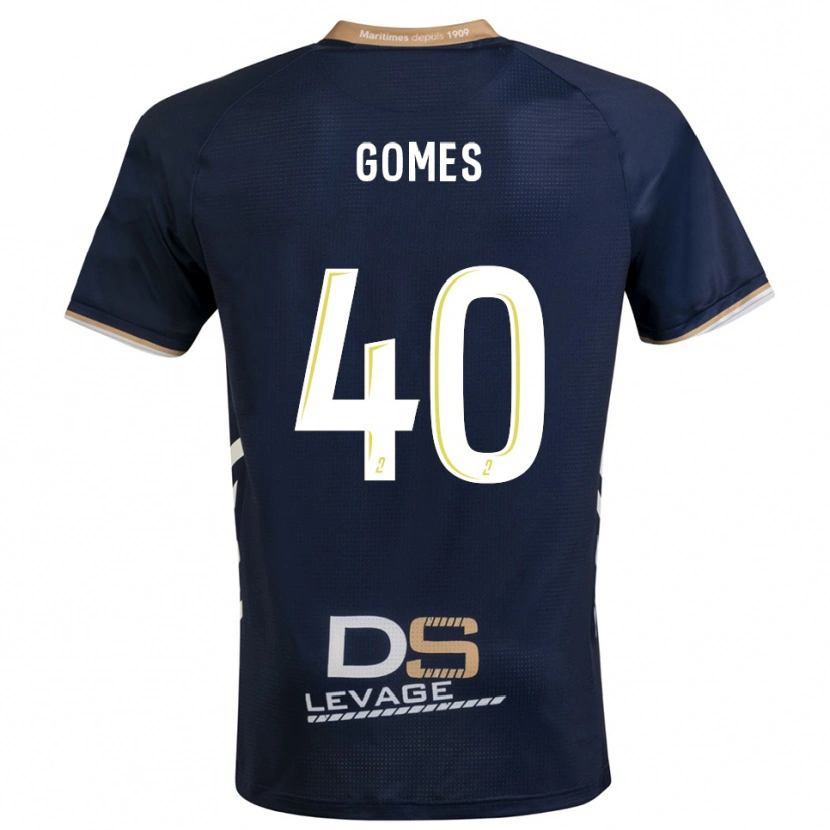 Danxen Barn Yvan Gomes #40 Marin Guld Hemmatröja Matchtröjor 2025/26 Tröjor T-Tröja