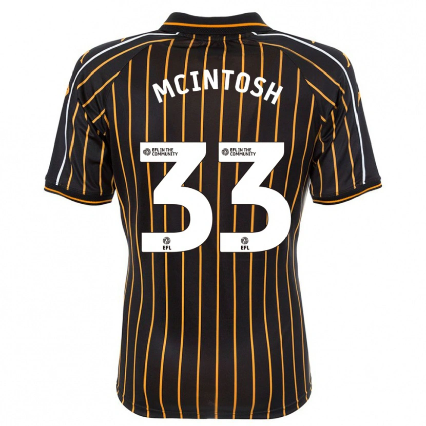 Danxen Barn Lucy Mcintosh #33 Vit Svart Bortatröja Matchtröjor 2025/26 Tröjor T-Tröja
