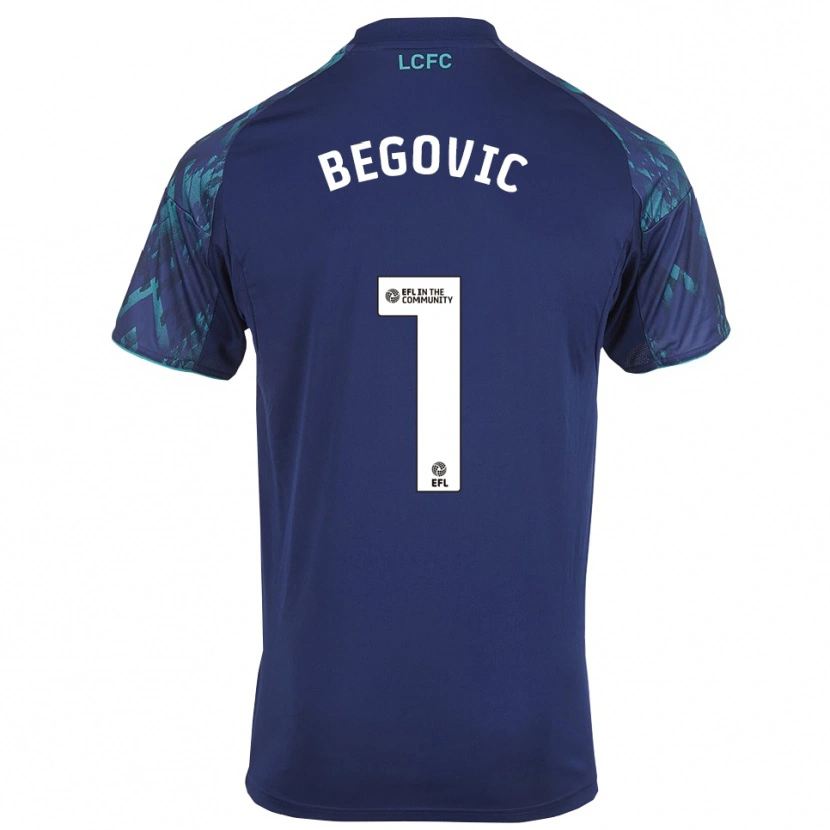 Danxen Barn Asmir Begovic #1 Marin Grön Vit Bortatröja Matchtröjor 2025/26 Tröjor T-Tröja