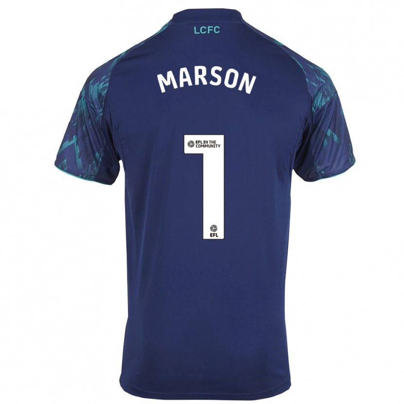 Danxen Barn Freddie Marson #1 Marin Grön Vit Bortatröja Matchtröjor 2025/26 Tröjor T-Tröja